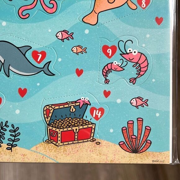 Valentine’s Advent Countdown Calendar Under The Sea Each Day Reveals Fun Message - Picture 3 of 11